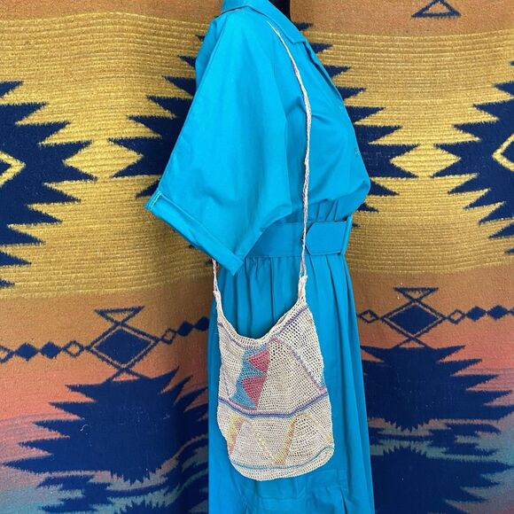 Vintage 90’s Chacura Handwoven Festival Crossbody Bag. Boho. Hippie. Summer. - Picture 2 of 8